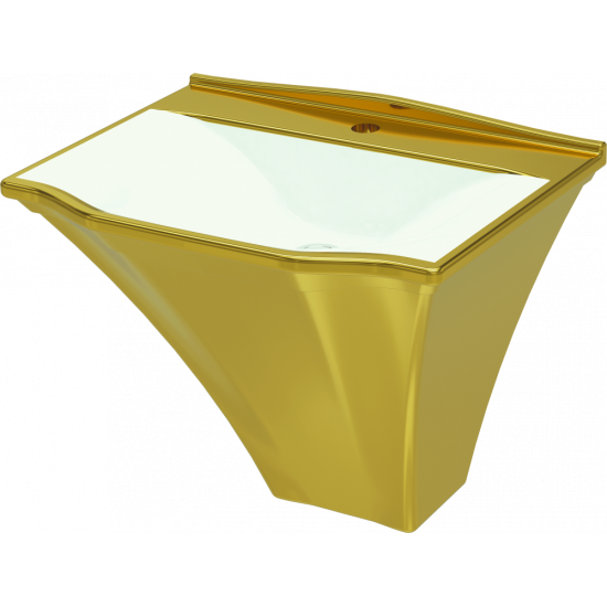 Monoblok Lavabo (44x56) Altın Kaplama